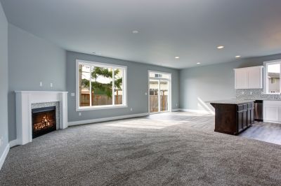 Residential Carpet Installation in Living Room