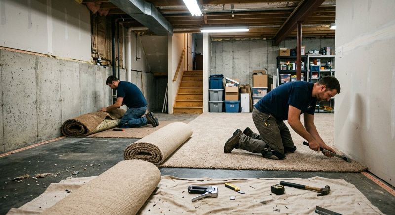 Basement Carpet Renovation Service